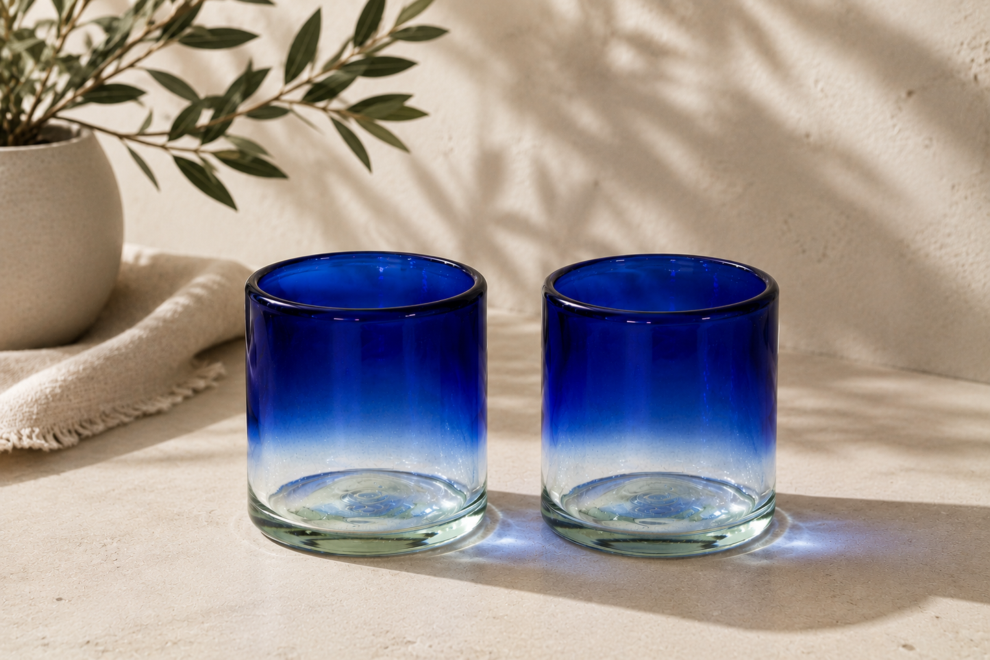 VASO AZUL DESVANECIDO