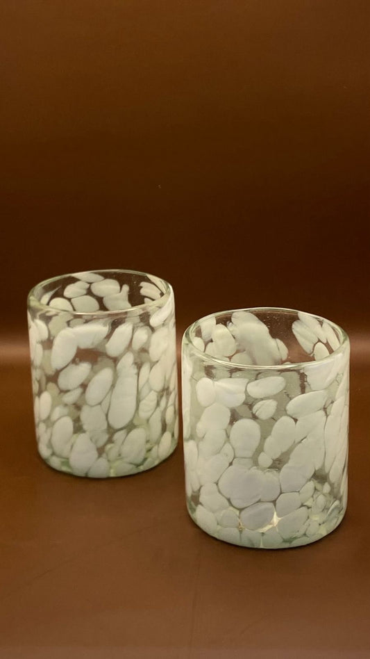 VASO MANCHAS BLANCAS