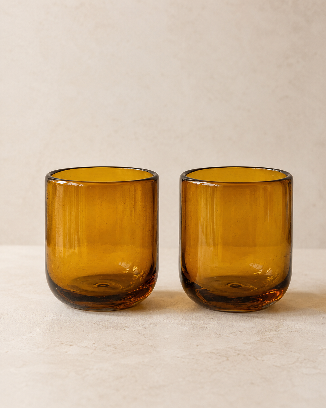 VASO ÁMBAR CURVO